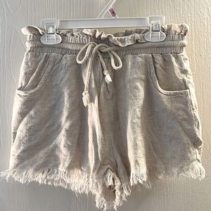 Women linen shorts